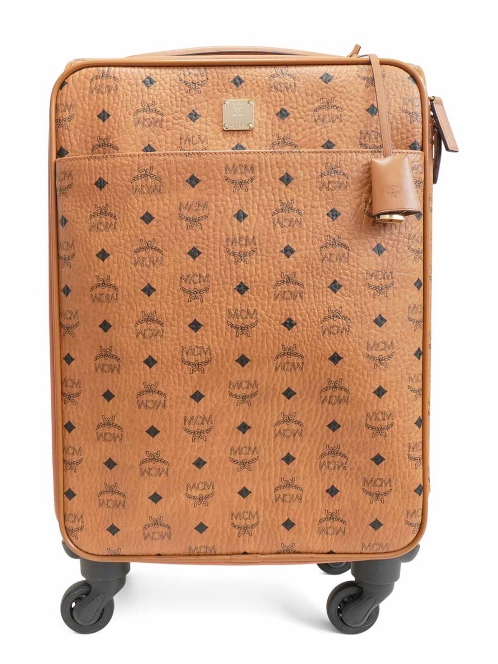 MCM Cognac Monogram Cabin Spinner